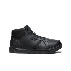 Black Men Keen PTC Kenton Mid Work Shoes | GYA1875RA