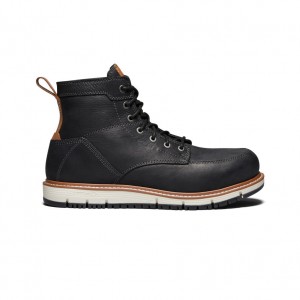 Black Men Keen San Jose 6" Work Boots | WBX7366EU