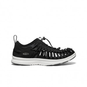 Black White Men Keen Uneek O3 Sneaker Sandals | NSK742GU