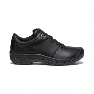 Black Women Keen PTC Oxford Work Shoes | SMM2992AH