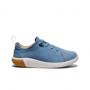 Blue Kids' Keen KNX Leather Sneakers | ZEN322RS