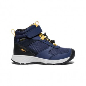 Blue Yellow Kids' Keen Skua Waterproof Work Boots | ALD968GI