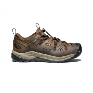 Brown Men Keen Atlanta Cool II ESD Work Shoes | GQC743LL