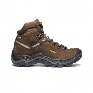 Brown Men Keen Durand II Waterproof Work Boots | EZQ4217PX