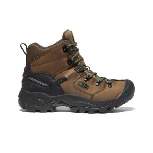 Brown Men Keen Pittsburgh Energy 6" Waterproof Work Boots | IJT8594UK