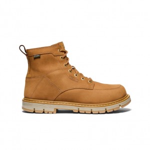 Brown Men Keen San Jose 6" Waterproof 90° Heel Work Boots | MRW9348WO