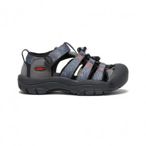 Grey Black Kids' Keen Newport H2 Sandals | UJK7724CS