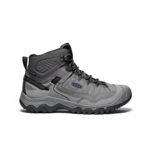 Grey Blue Men Keen Targhee IV Waterproof Hiking Boots | JDC7877JS