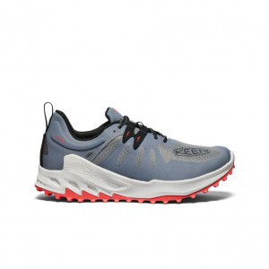 Grey Red Men Keen Zionic Waterproof Hiking Shoes | IRN406UN