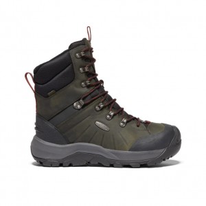 Olive Red Men Keen Revel IV High Polar Waterproof Work Boots | UUY7564OP