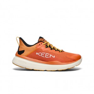 Orange Gold Brown Men Keen WK450 Walking Shoes | GTA8080AX