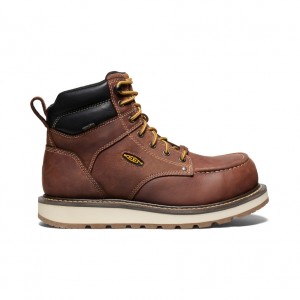 Red Men Keen Cincinnati 6" Waterproof Work Boots | QCQ1076XI