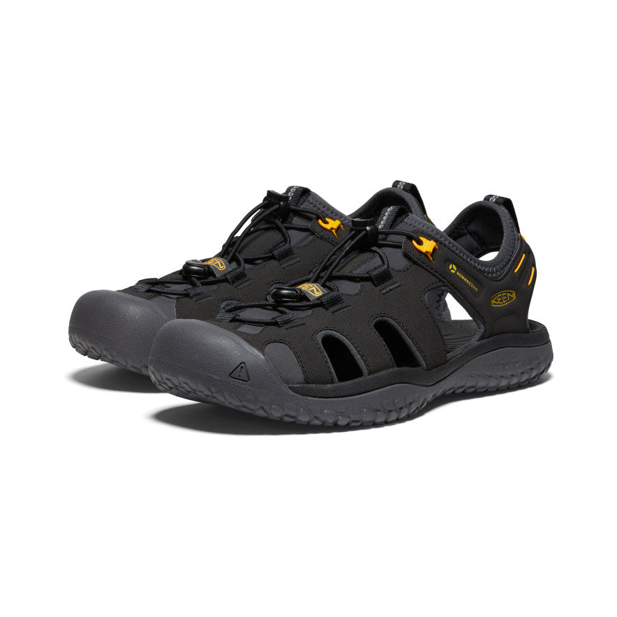 Black Gold Men Keen SOLR Sandals | GJC1341LF