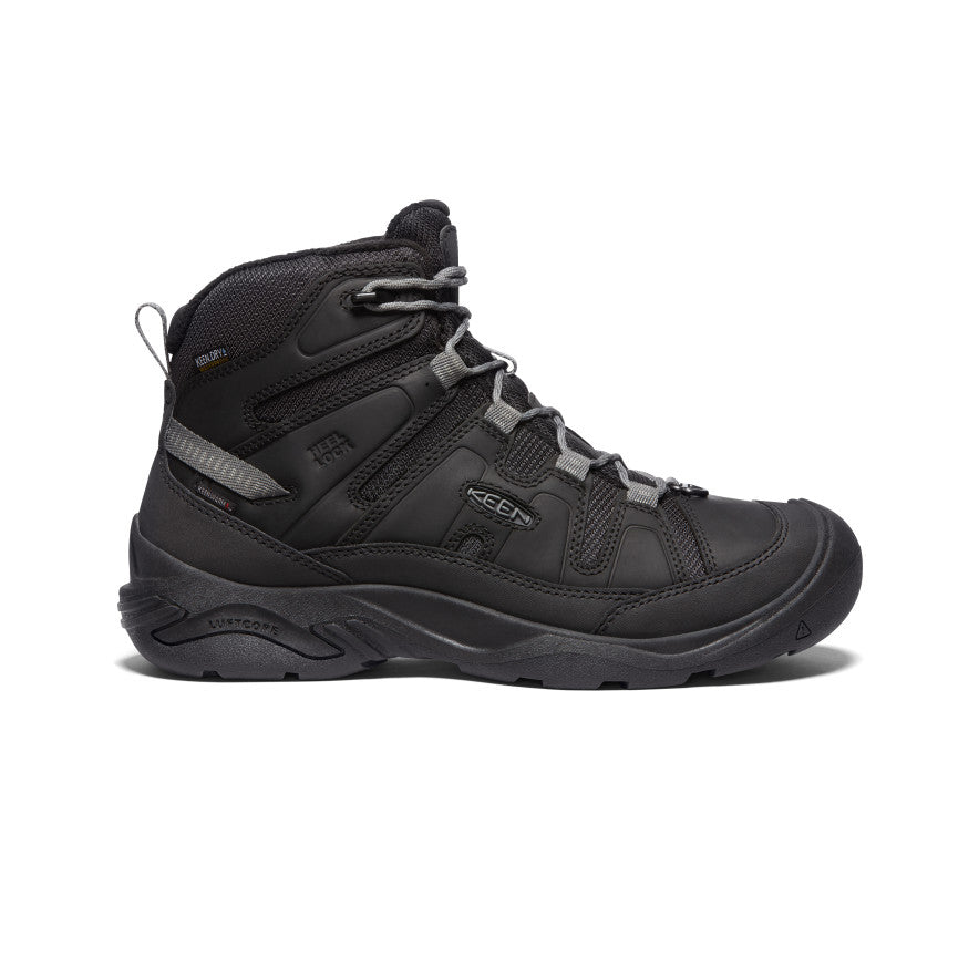 Black Grey Men Keen Circadia Polar Waterproof Work Boots | PSA8120ON