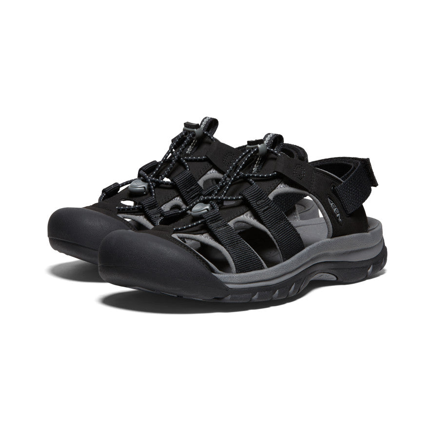 Black Grey Men Keen Rapids H2 Sandals | GFP597QD