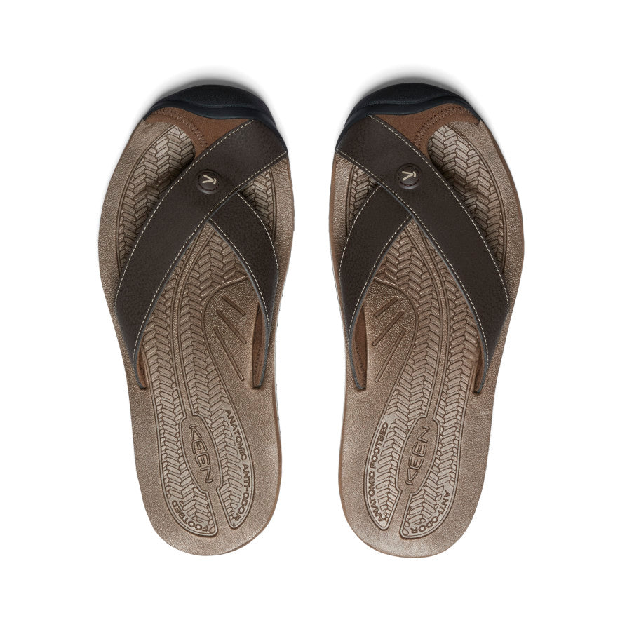 Black Men Keen Barbados Flip Flops | LMA7962TO