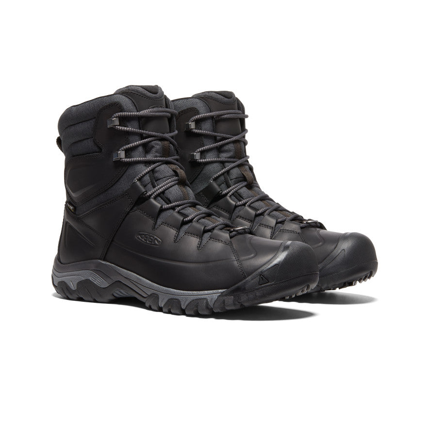 Black Men Keen Targhee High Lace Waterproof Work Boots | PZP8373JJ