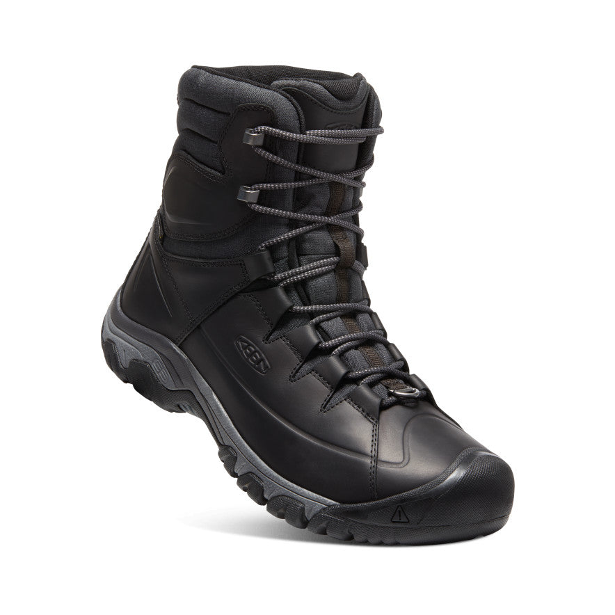 Black Men Keen Targhee High Lace Waterproof Work Boots | PZP8373JJ