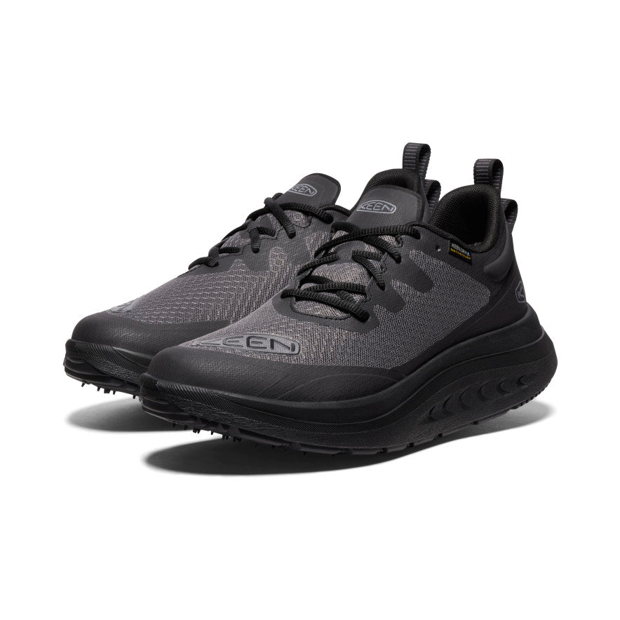 Black Men Keen WK400 Waterproof Walking Shoes | JXJ7712OF