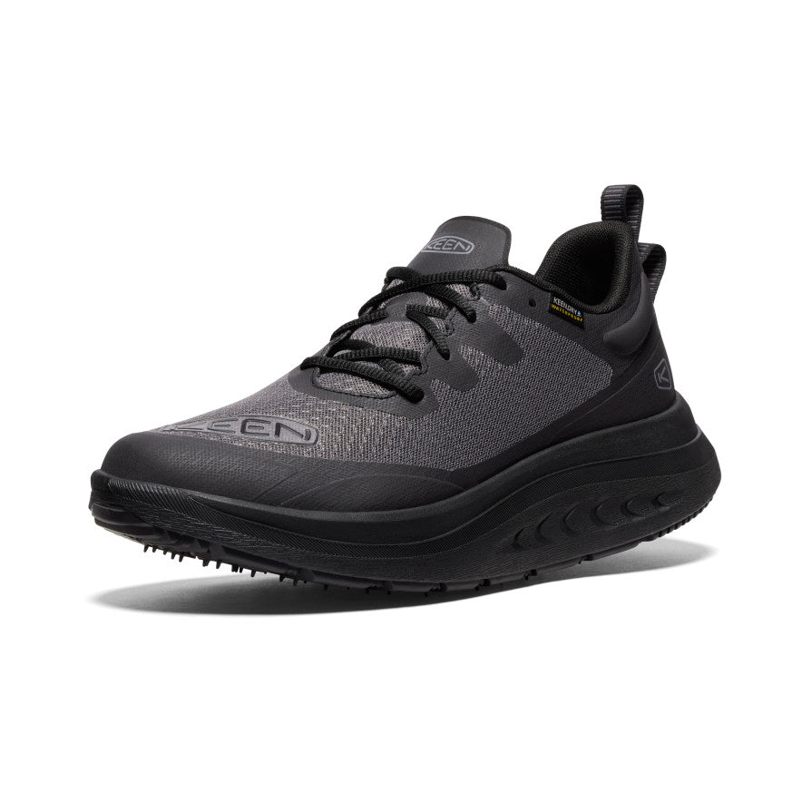 Black Men Keen WK400 Waterproof Walking Shoes | JXJ7712OF