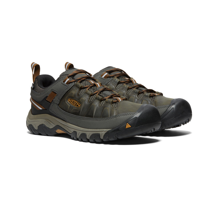 Black Olive Brown Men Keen Targhee III Waterproof Work Shoes | BKB317WW