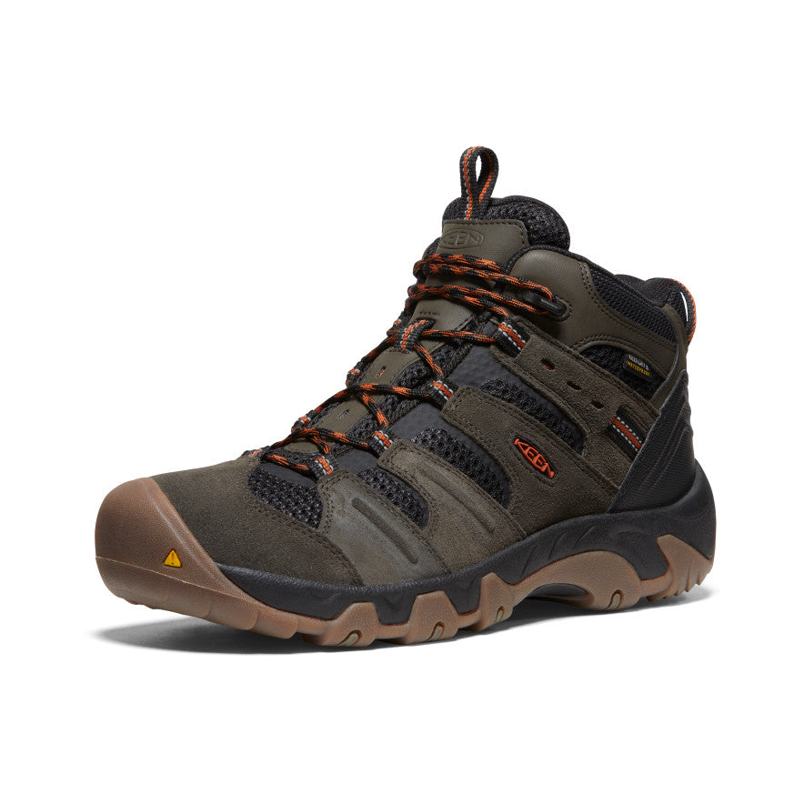 Black Olive Khaki Orange Men Keen Headout Waterproof Hiking Boots | SVF5275WC