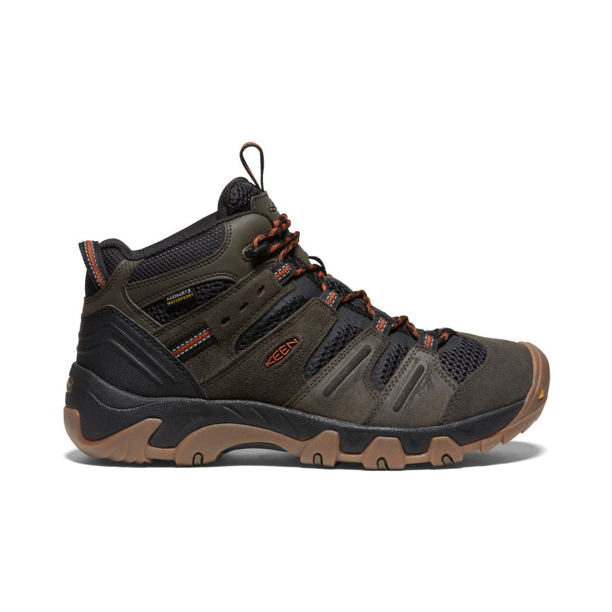 Black Olive Khaki Orange Men Keen Headout Waterproof Hiking Boots | SVF5275WC