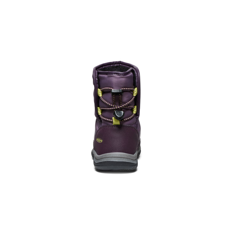 Black Purple Green Kids' Keen Puffrider Waterproof Winter Snow Boots | PWD7647SA