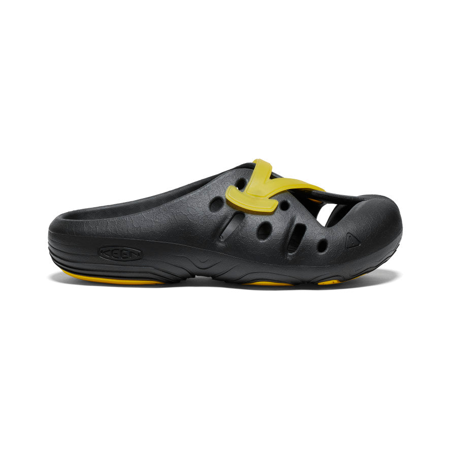 Black Yellow Men Keen Yogeez Clog Slides | POD6662NE