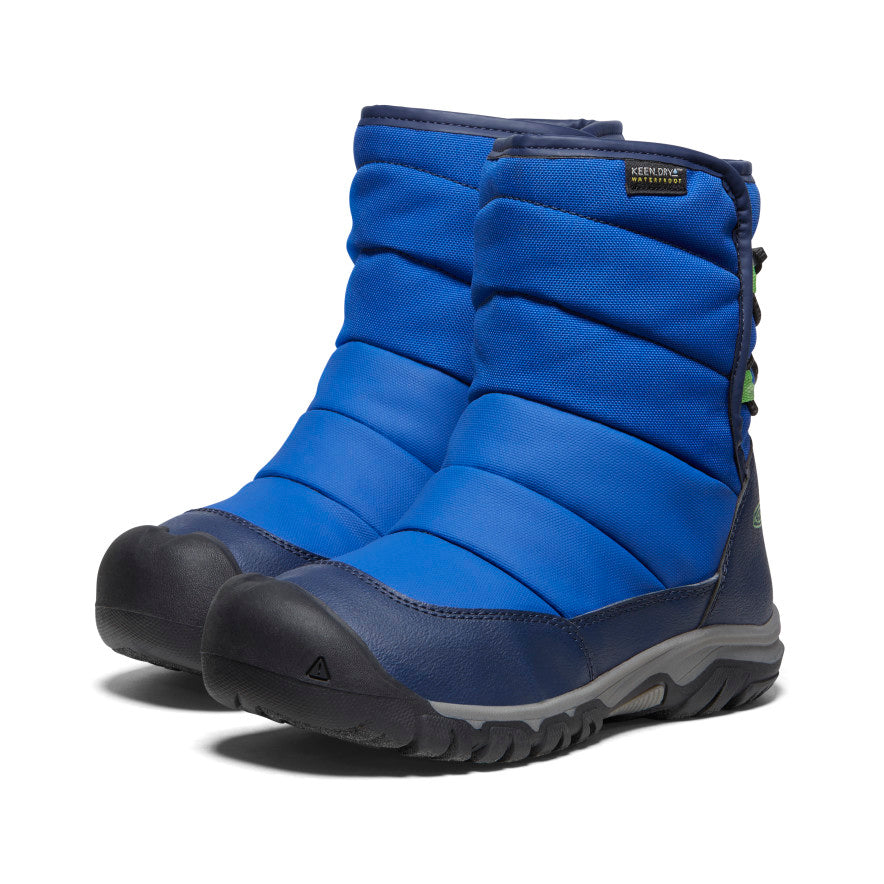 Blue Big Kids' Keen Puffrider Waterproof Winter Snow Boots | RIJ3296RR