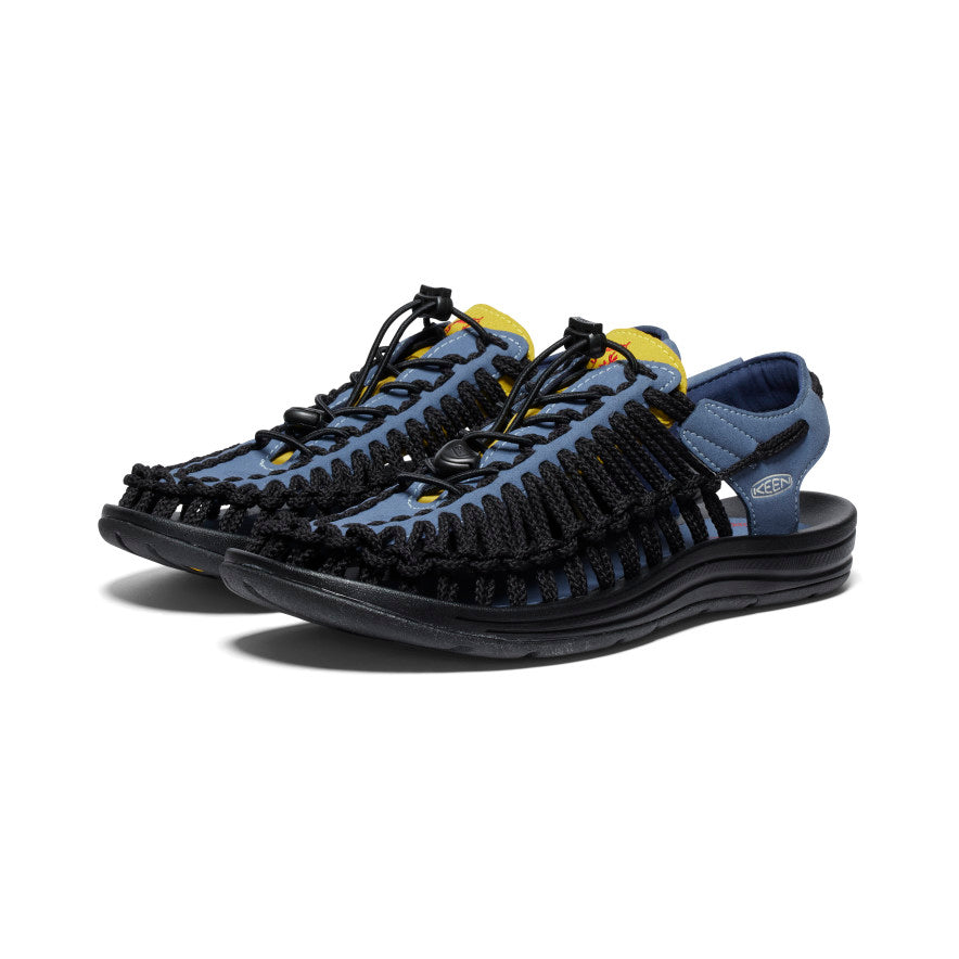 Blue Black Men Keen Uneek Sneaker Sandals | QEN6165ZK