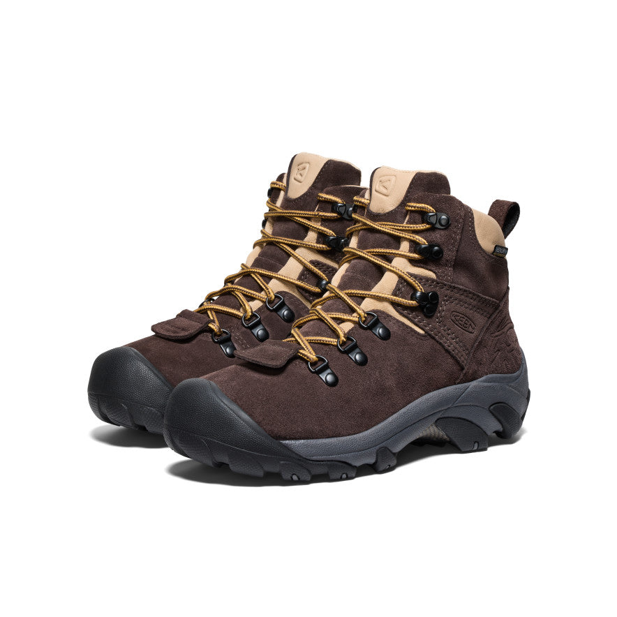 Blue Brown Women Keen Pyrenees Waterproof x Mountain Research Hiking Boots | CNO6914VM