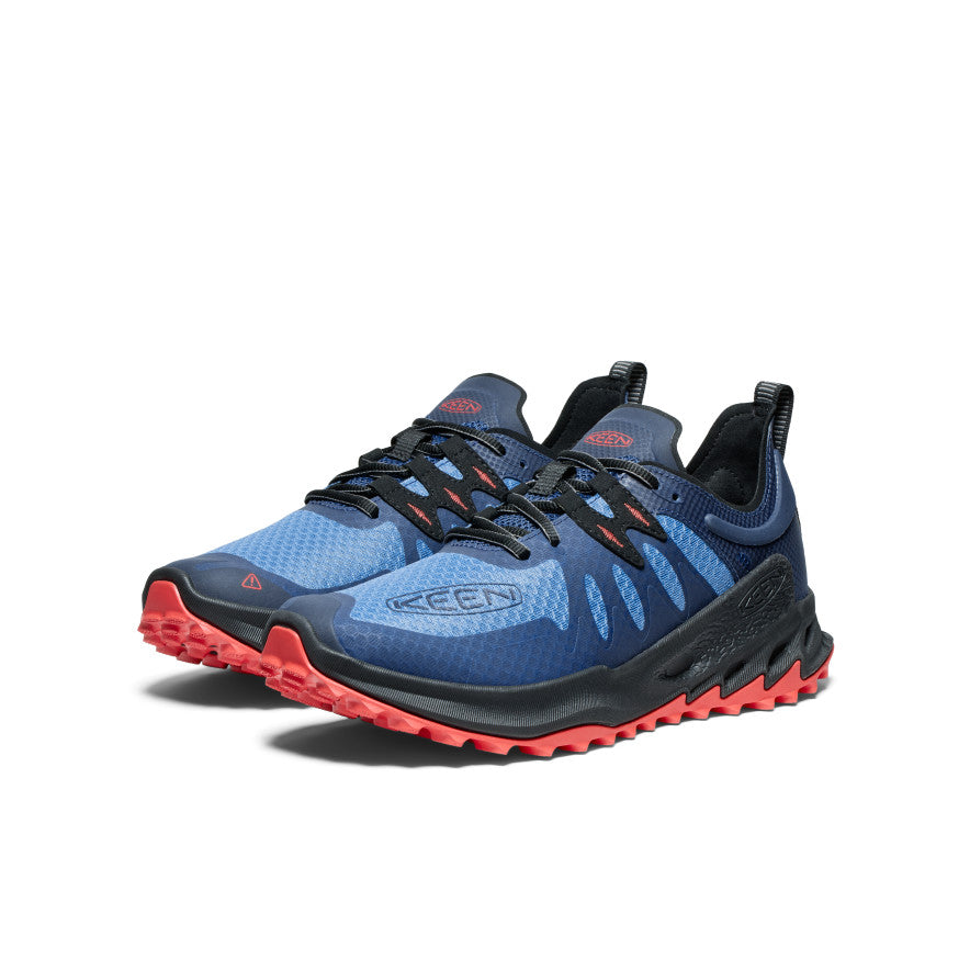 Blue Red Men Keen Zionic Speed Hiking Shoes | CDD573LP