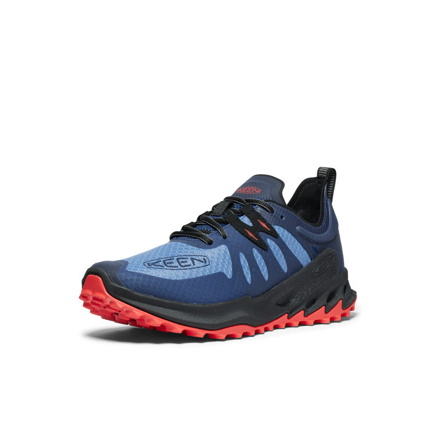 Blue Red Men Keen Zionic Speed Hiking Shoes | CDD573LP