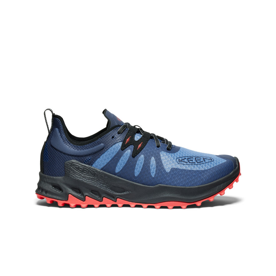 Blue Red Men Keen Zionic Speed Hiking Shoes | CDD573LP