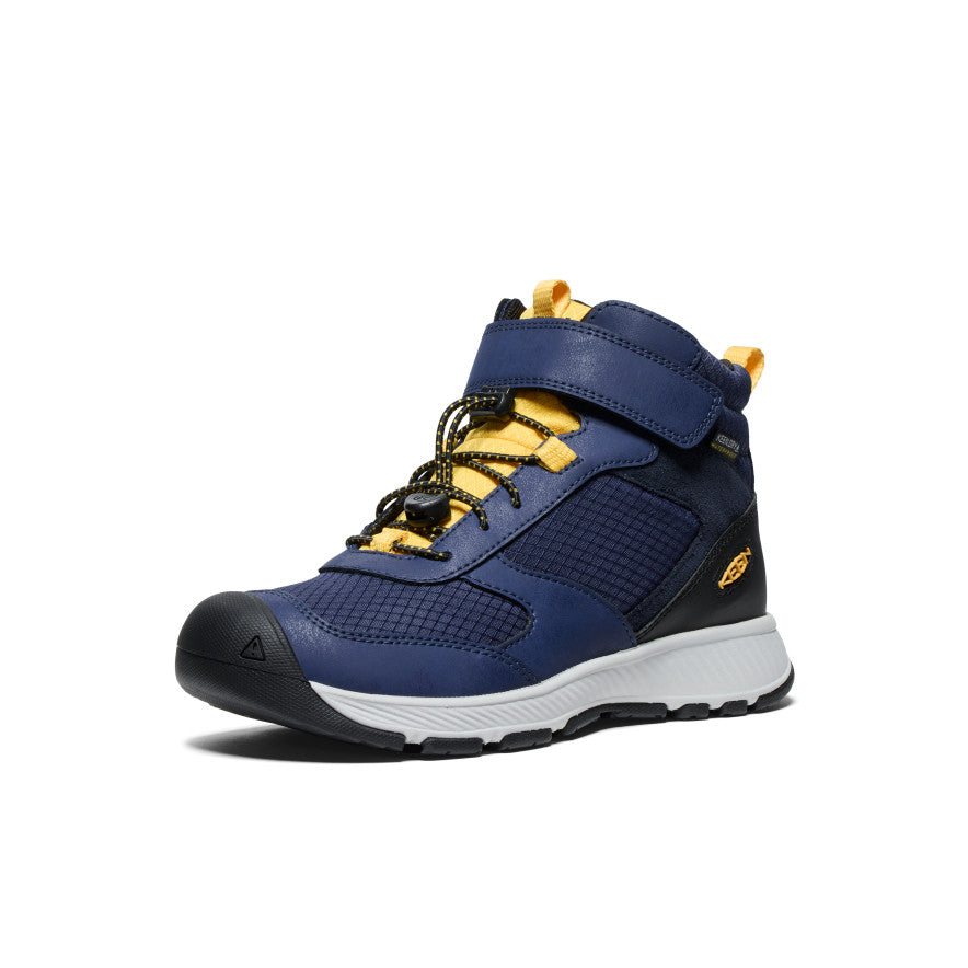 Blue Yellow Big Kids' Keen Skua Waterproof Work Boots | BZL3216DR