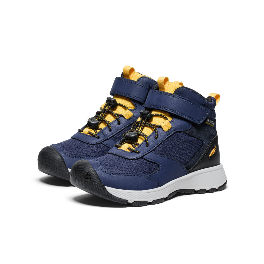 Blue Yellow Kids' Keen Skua Waterproof Work Boots | ALD968GI