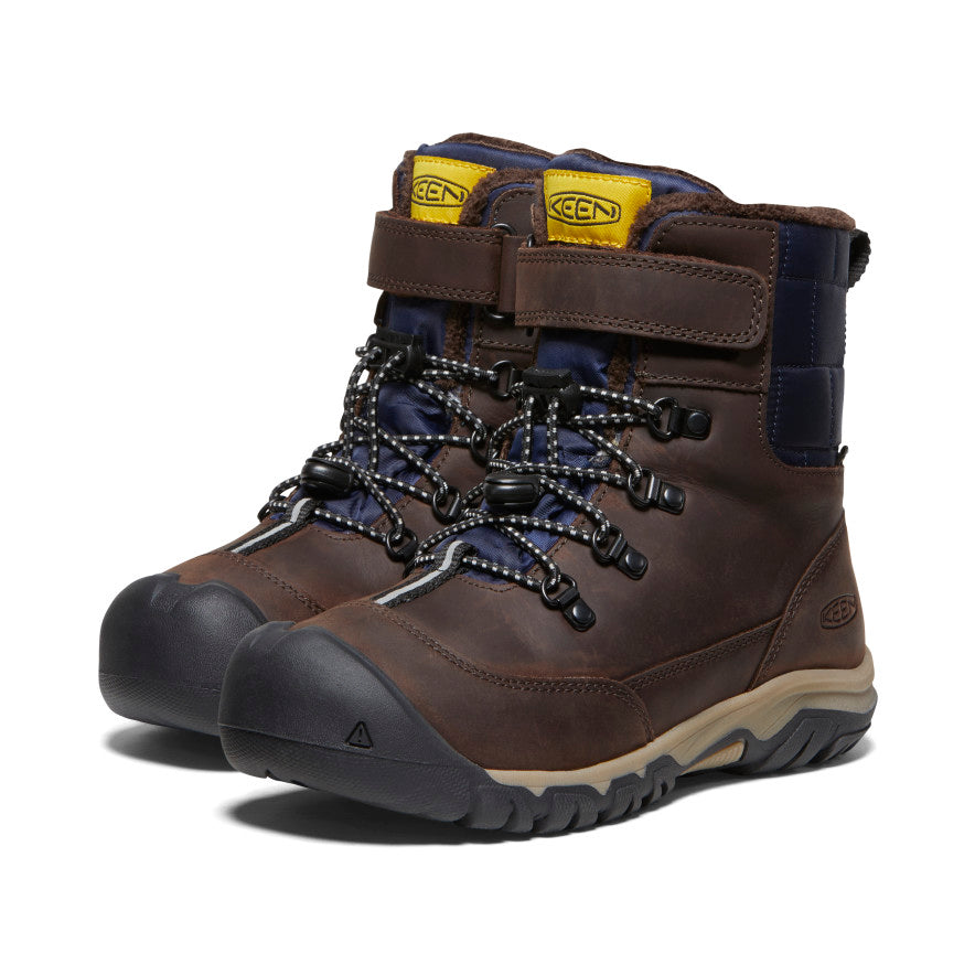 Brown Big Kids' Keen Kanibou Waterproof Winter Snow Boots | UTR621HW