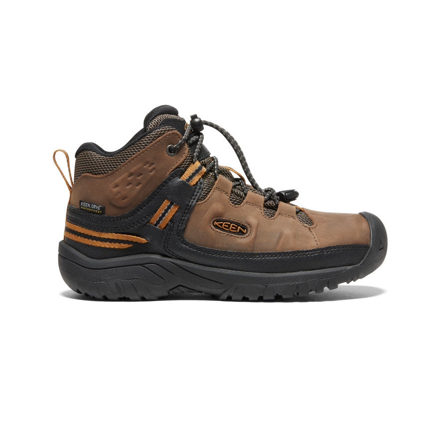 Brown Big Kids\' Keen Targhee Waterproof Work Boots | TWB7267MY