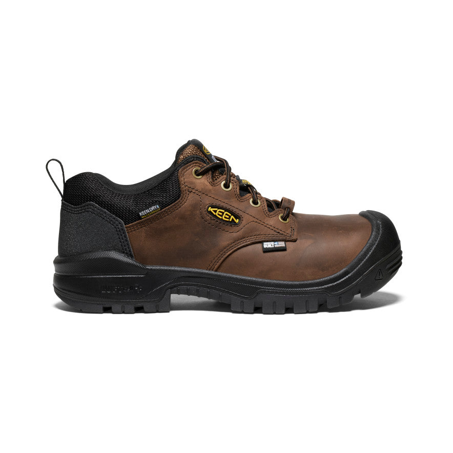 Brown Black Men Keen Independence Oxford Waterproof Work Shoes | VGH9313CN