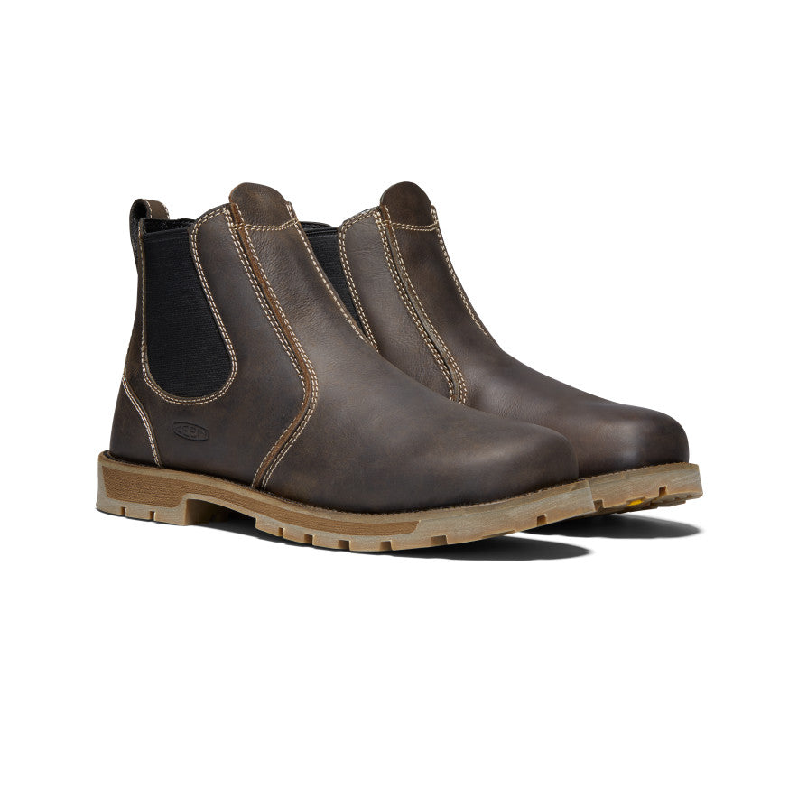 Brown Black Men Keen Seattle Romeo Chelsea Boots | EIU9495PL