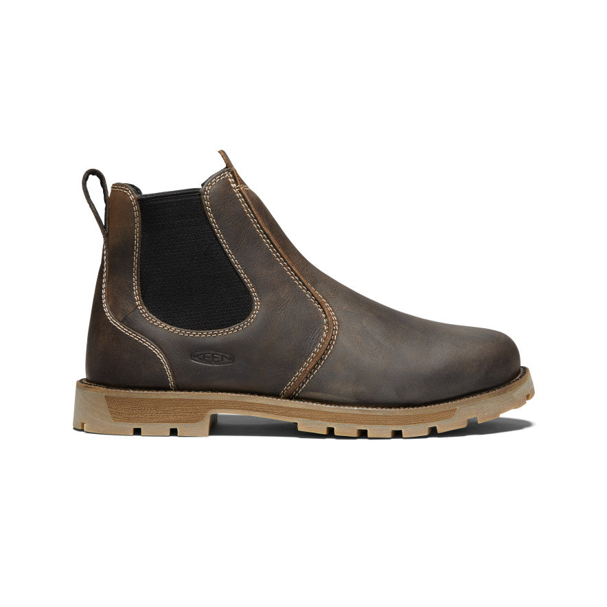 Brown Black Men Keen Seattle Romeo Chelsea Boots | EIU9495PL