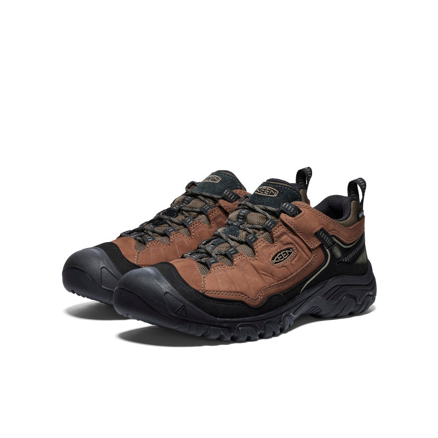 Brown Black Men Keen Targhee IV Waterproof Hiking Shoes | JZH5834WF