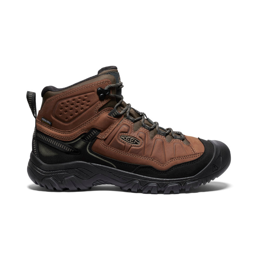 Brown Black Men Keen Targhee IV Wide Waterproof Hiking Boots | LBF2641XJ