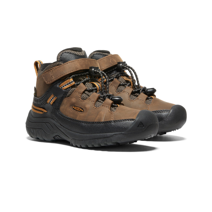 Brown Kids' Keen Targhee Waterproof Work Boots | WBT4361IR