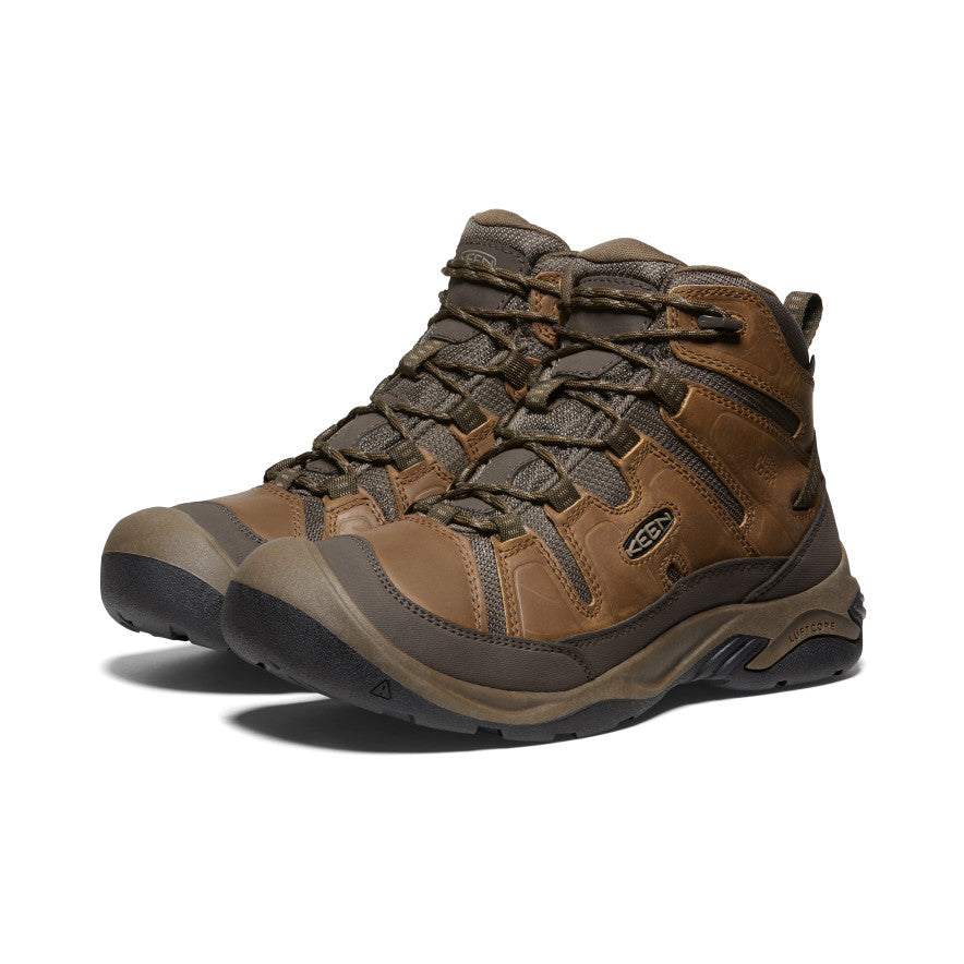 Brown Men Keen Circadia Waterproof Wide Work Boots | YYC7761TZ