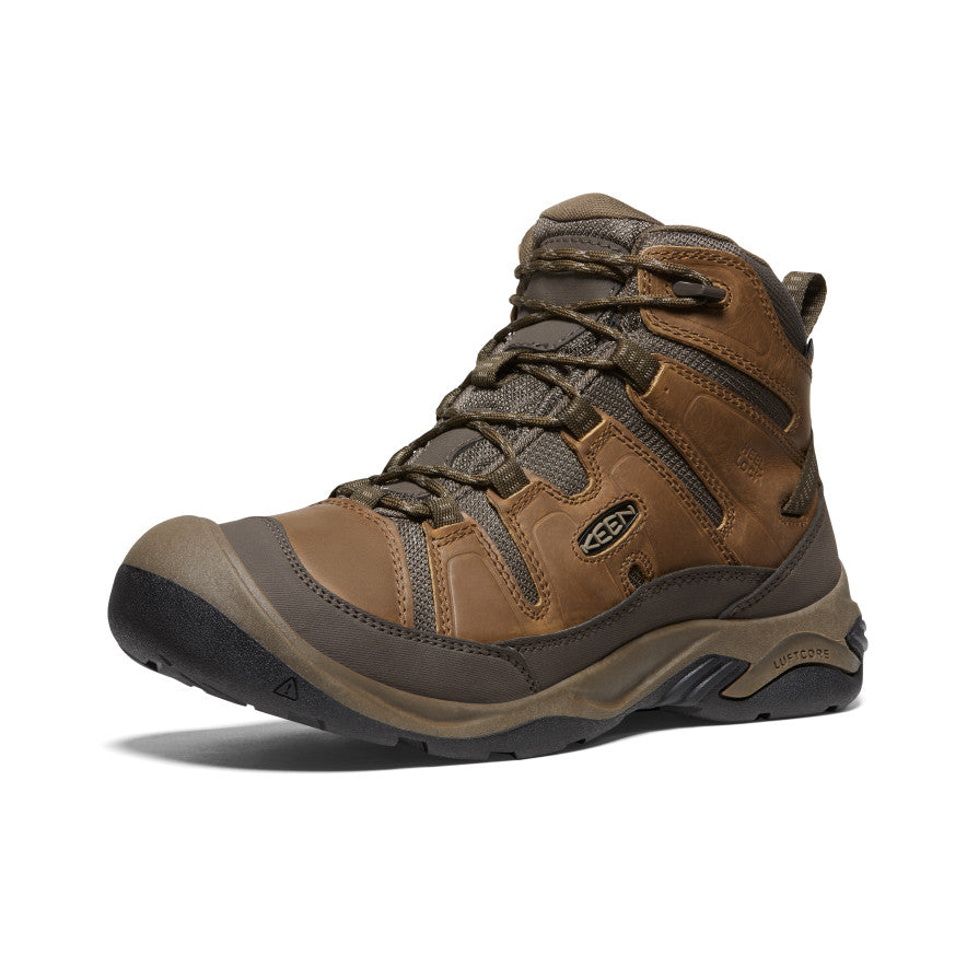 Brown Men Keen Circadia Waterproof Wide Work Boots | YYC7761TZ