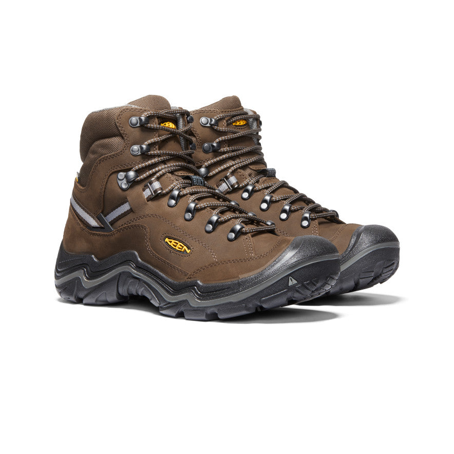 Brown Men Keen Durand II Waterproof Work Boots | EZQ4217PX