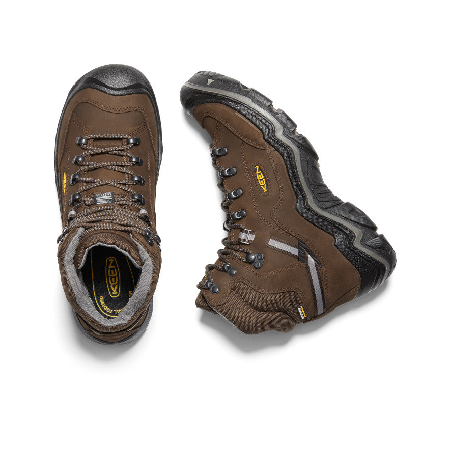 Brown Men Keen Durand II Waterproof Work Boots | EZQ4217PX