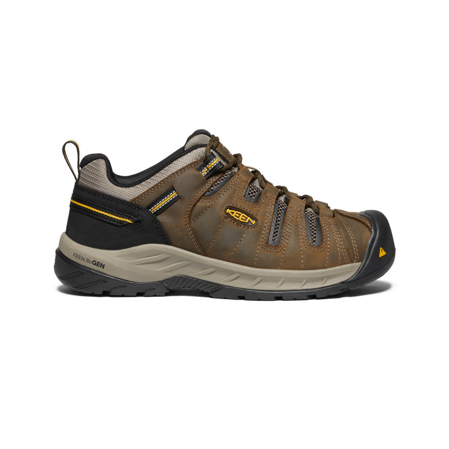 Brown Men Keen Flint II Work Shoes | VIG4066JD